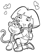 Dora Explorer Kuchorea Mkondoni